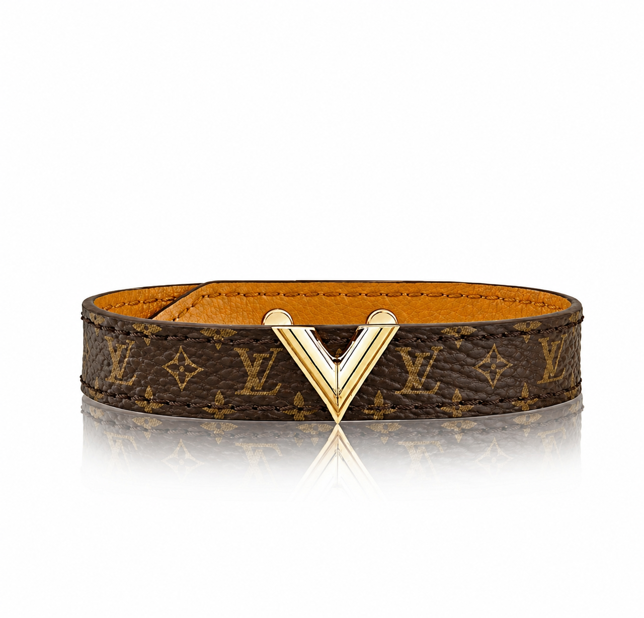 Bracelet LV en cuir