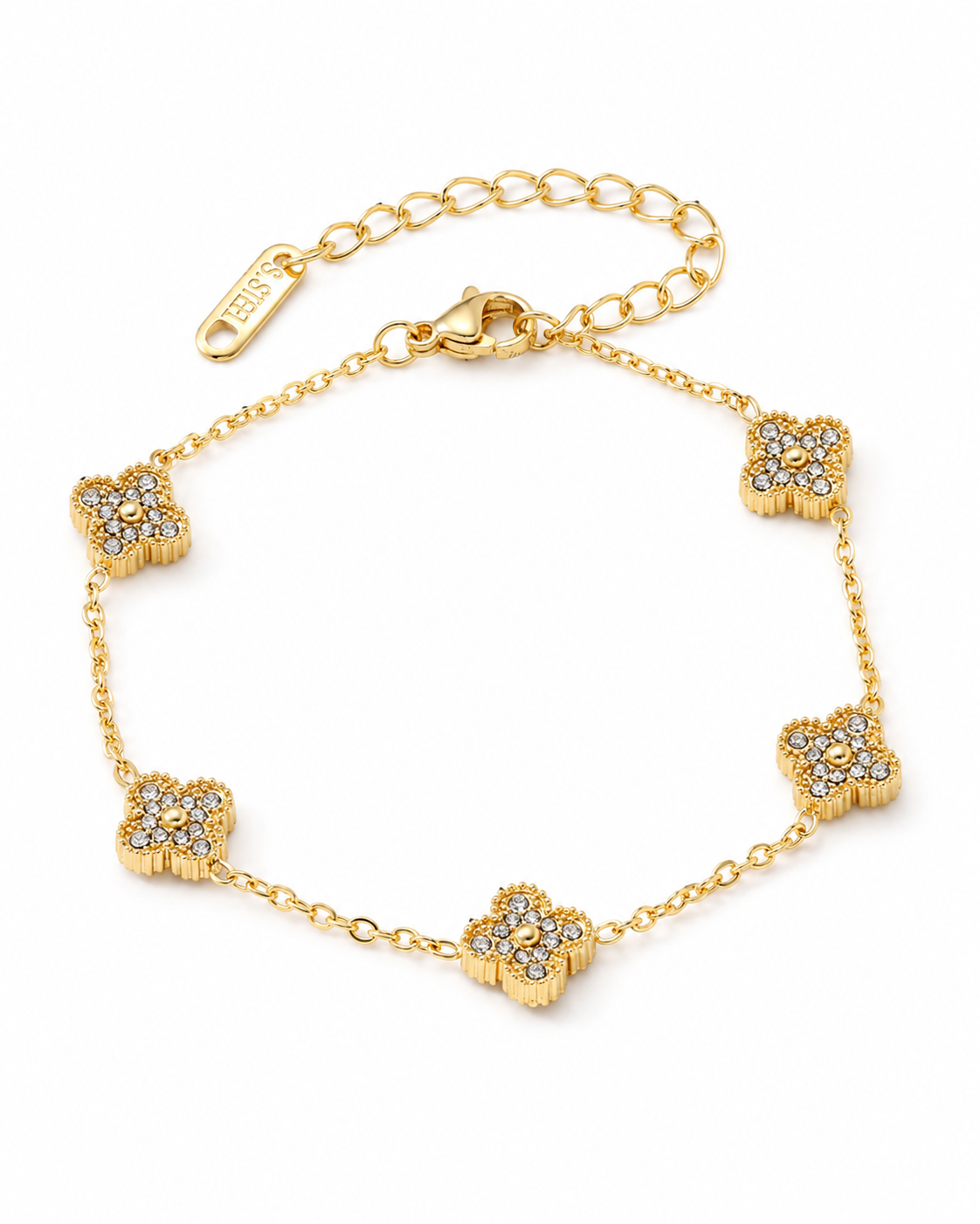 Bracelet Extra-Mini Van Or avec Strass