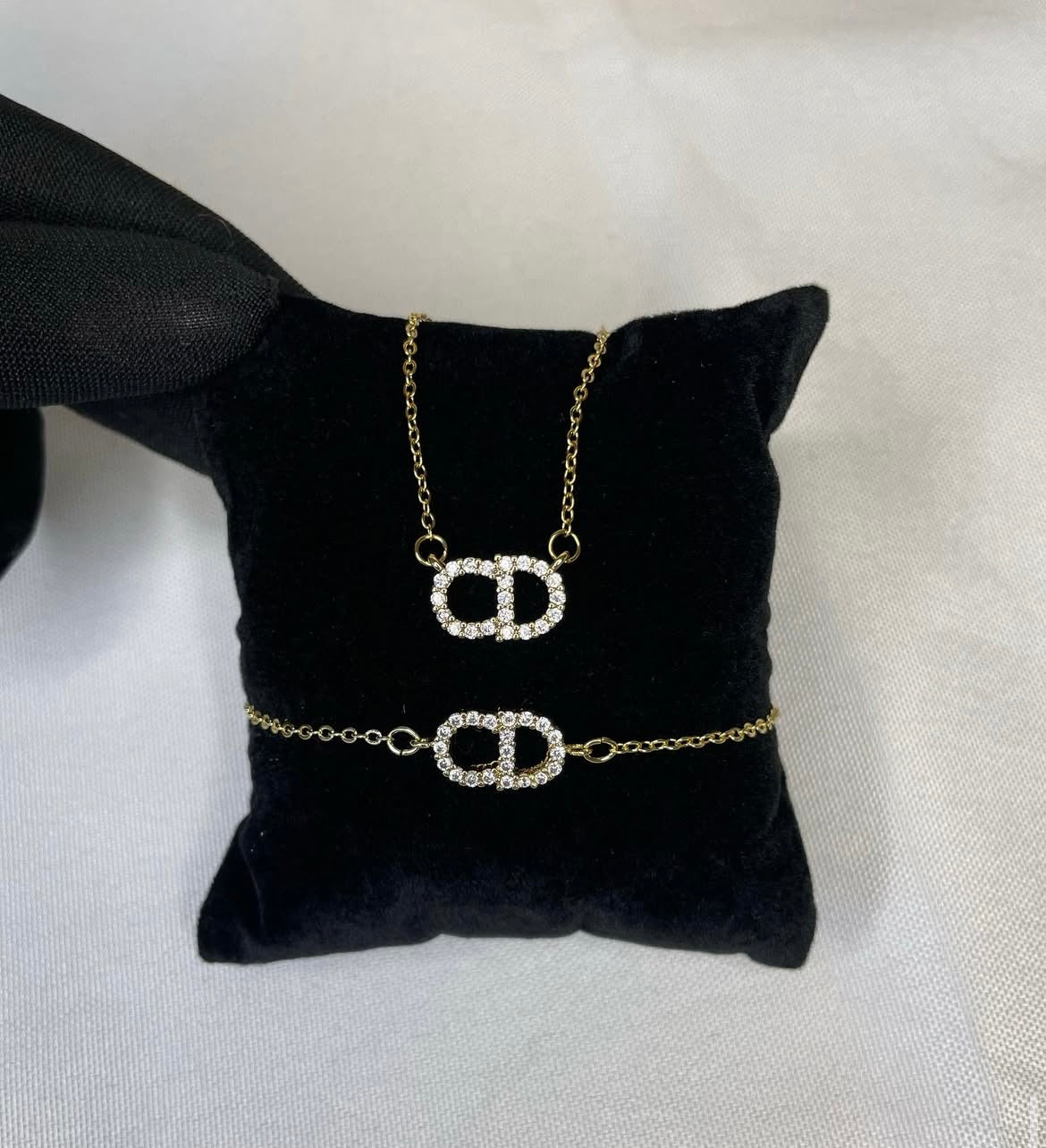 Ensemble Collier + Bracelet CD