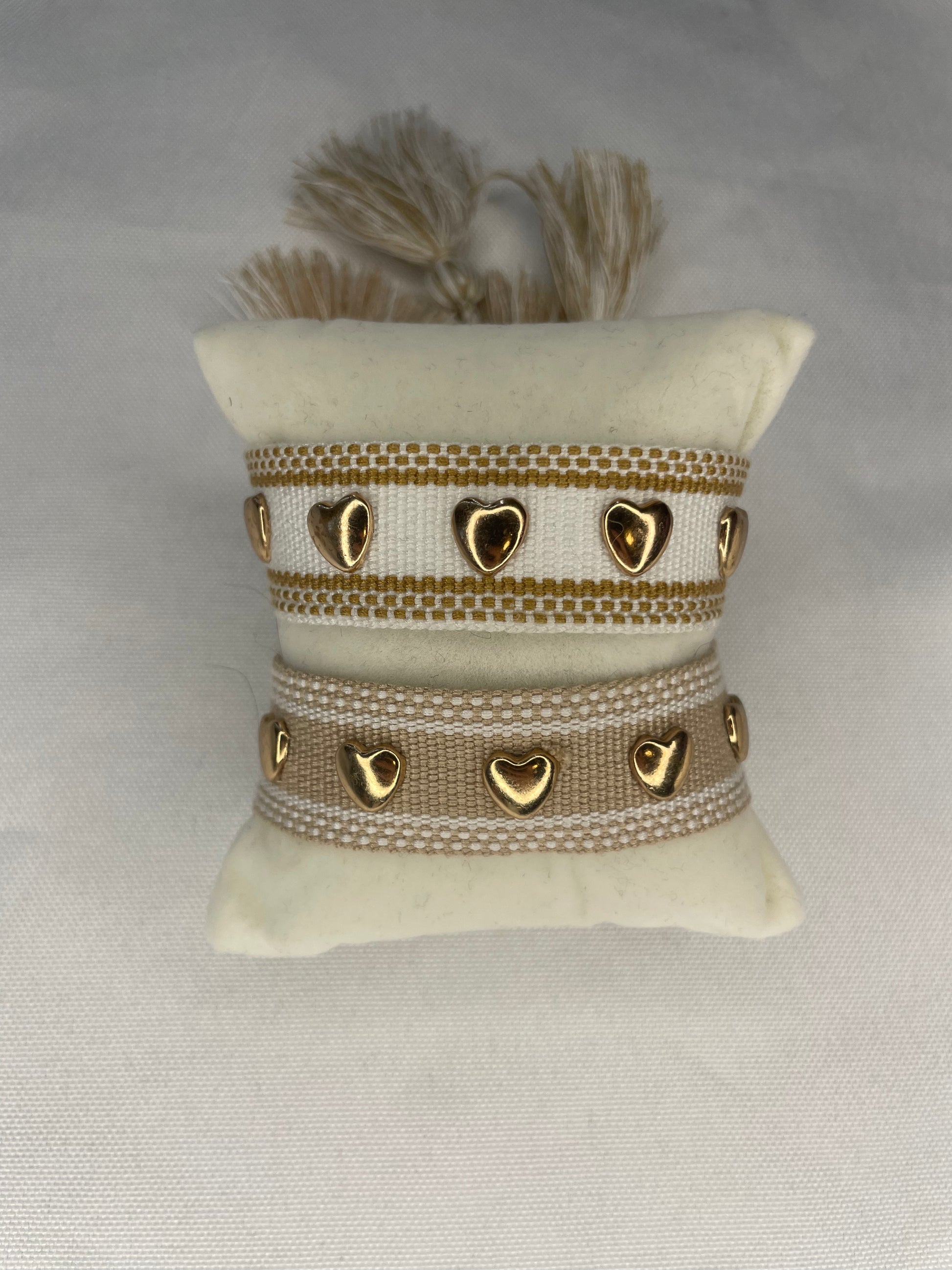 Bracelet Tissu Coeur