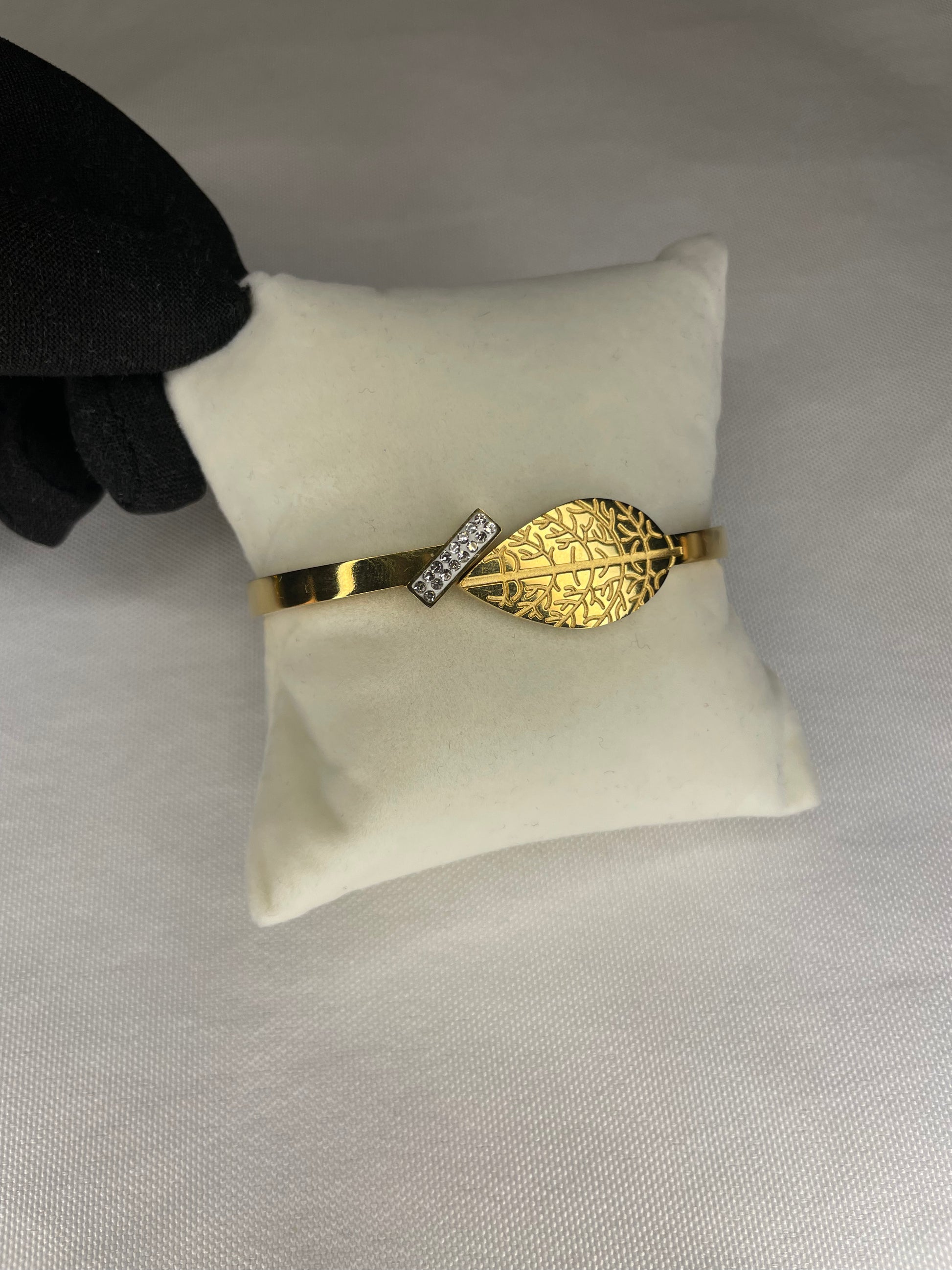 Bracelet Feuille D'or