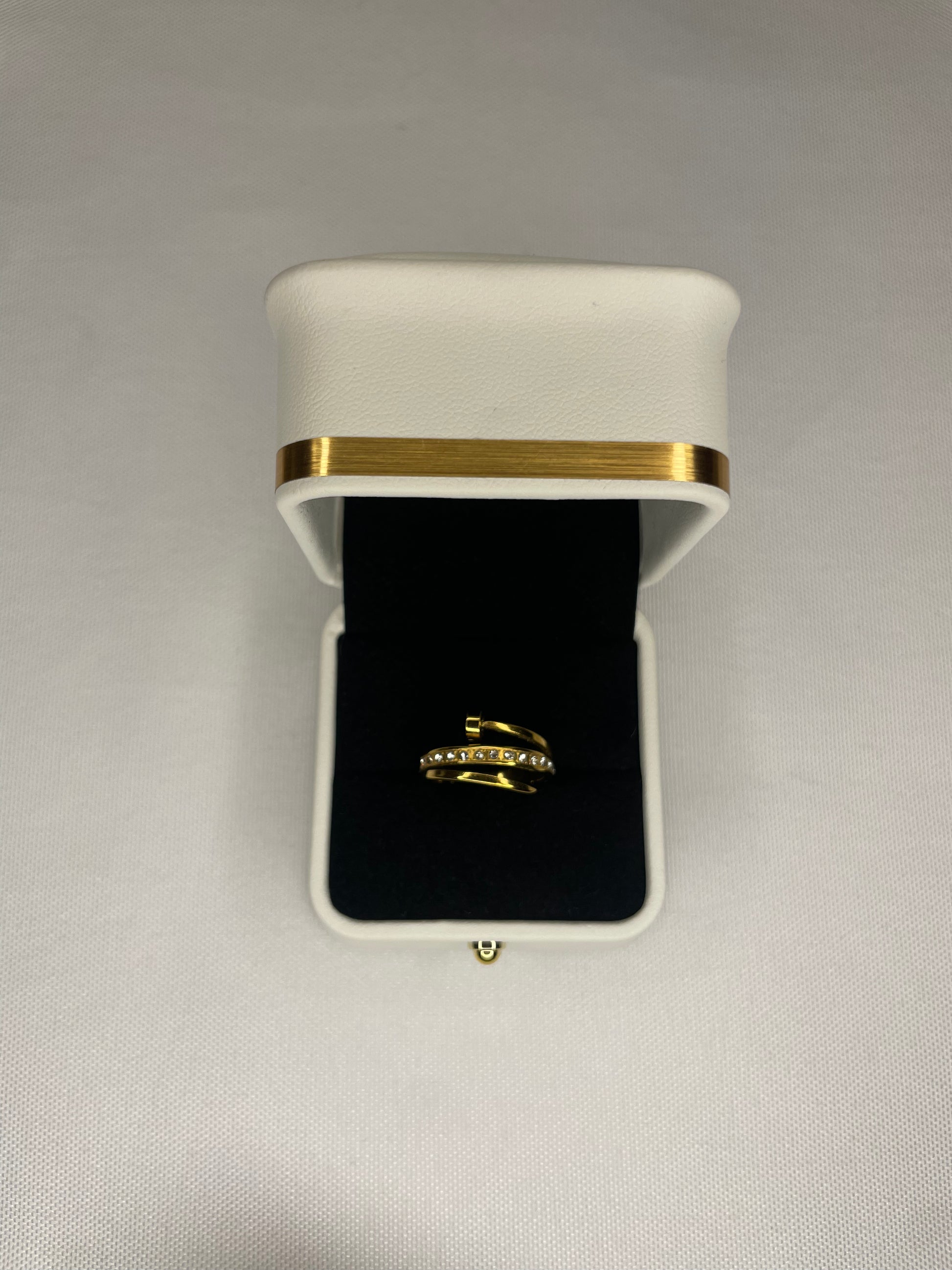 Bague Clou avec Strass