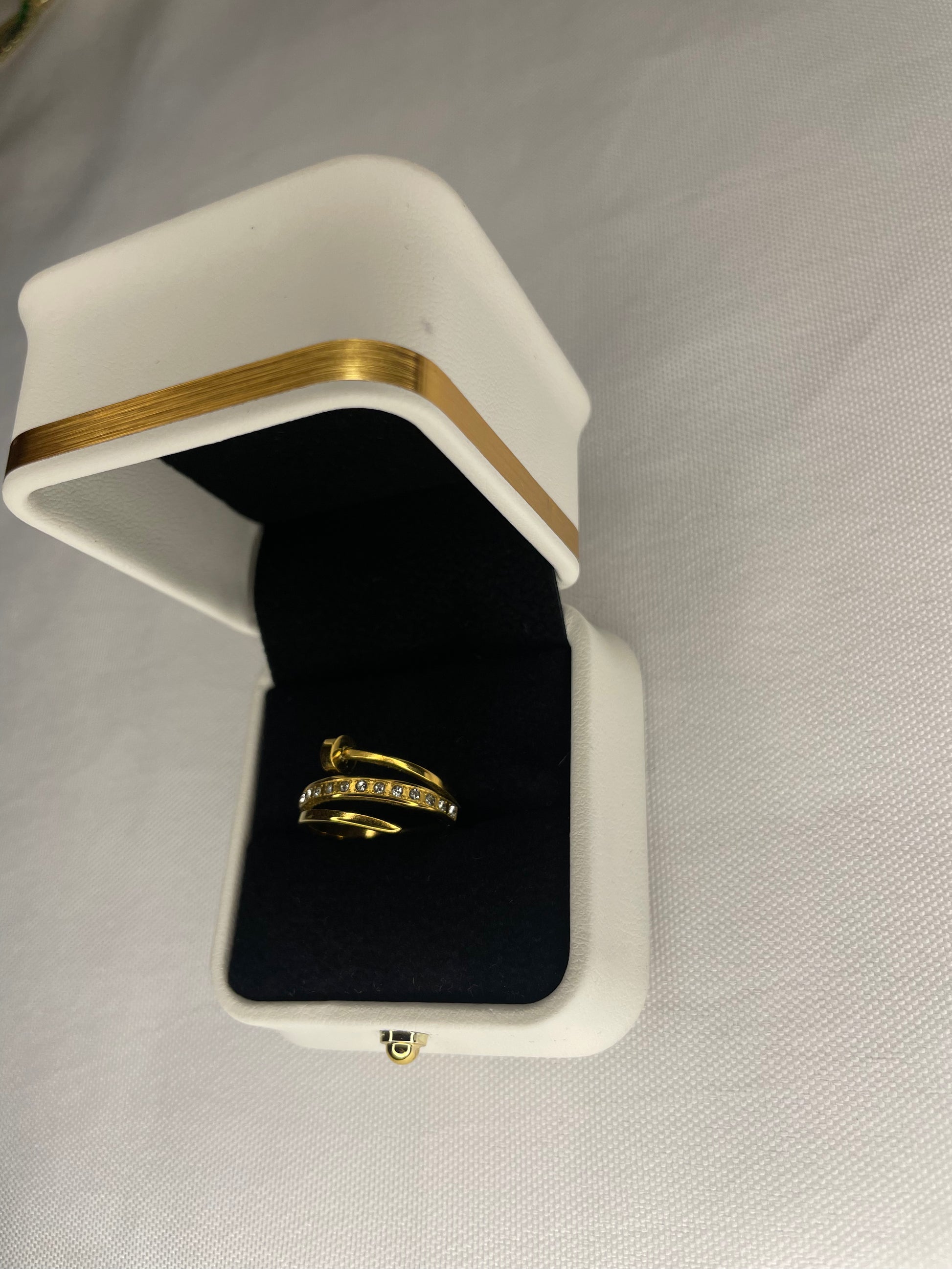 Bague Clou avec Strass